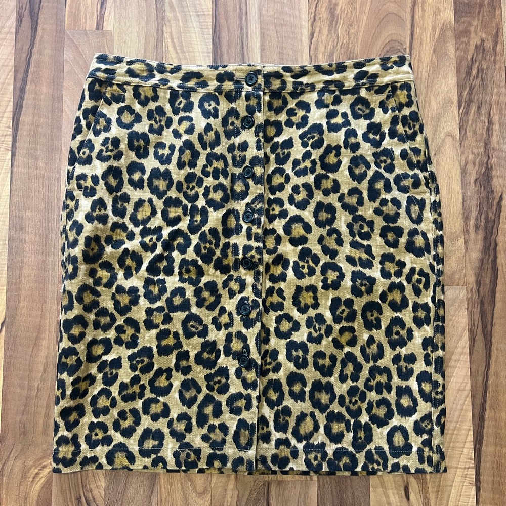 Lauren Ralph Lauren Animal Print Pencil Skirt Size 12P